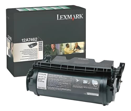 Toner Lexmark T630 T632 T634 X630 X632 630 632 634 12a7462 Negro Tóner